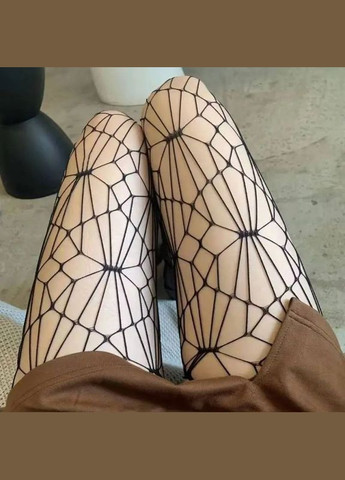 Колготки с открытым доступом Spider Web декоративные узор паутина черные No Brand Колготки Spider Web (325479037)