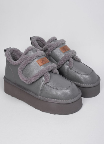 Уггі жіночі шкіряні 5854-16 сірі 344702 Power (306708671)