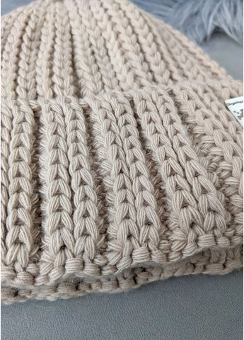 Жіноча шапка-біні фактурної в'язки INNOE Шапка (365775207)