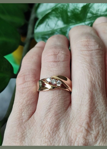 Каблучка позолочена ксюпінг xuping позолота медичне золото Xuping Jewelry (337114050)