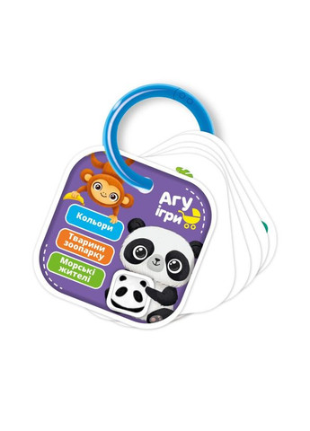 Детские обучающие карточки на кольце Цвета. Животные VT2000-01 Vladi toys (365249594)