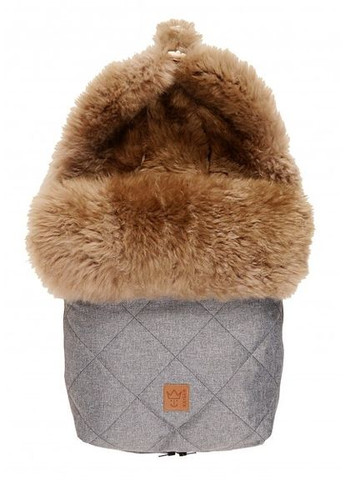 Конверт Nelly, з натуральної овчини, сірий з коричневим () Kaiser 6545270 (328308970)