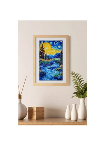 Набір для вишивання бісером "Там за водограєм" AB-908 на натуральному полотні Abris Art (367966469)