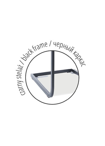 Стілець H441 VELVET чорний каркас / чорний H441VCC Signal (372178307)