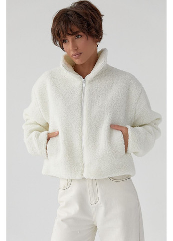 Белый зимний кардиган Lurex