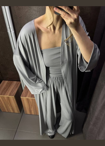 Жіночий костюм оверсайз-трійка з натуральної віскози Style Point (335213267)