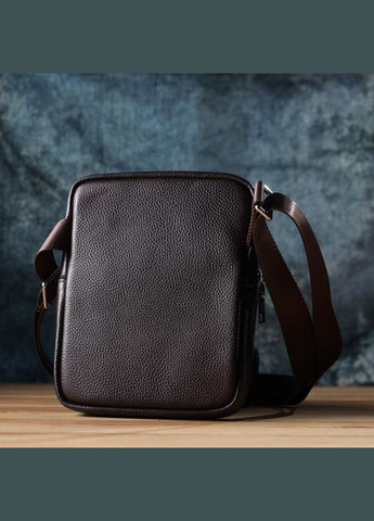 Сумка планшет через плечо мужская из натуральной кожи маленькая для документов и для телефона Коричневый 35793 Vintage (337466300)