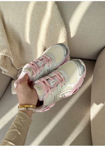 Кроссовки женские Asics Gel-NYC pink beige | Асикс Гель-НЮК розовые бежевые No Brand розовые демисезоны (348419328)