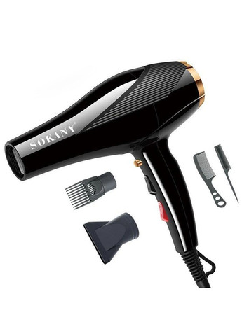 Професійний фен для висушування та укладки волосся з насадками концентратор з холодним та гарячим повітрям Sokany SK-2214 (284280672)