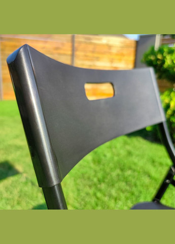 Складаний стілець 46x42,5x86см SW-00001611 Чорний Sticker Wall (297915299)