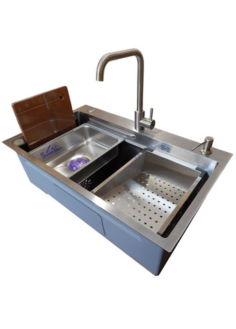 Комплект кухонной мойки HM 7546 Satin Kraft (349512646)