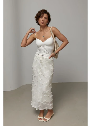 Однотонный топ на бретелях с поролоновыми чашечками Lurex (395992202)