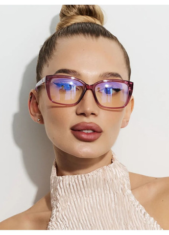 Жіночі класичні окуляри для корекції зору -1.00 біла лінза Fabia Monti (369623982)