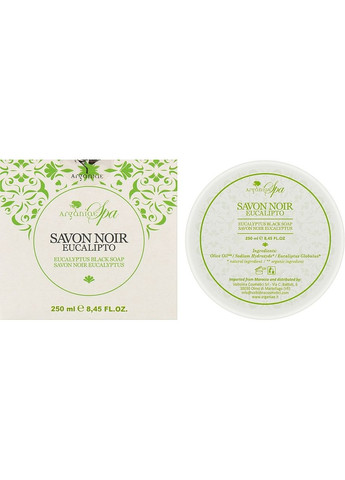 Натуральне чорне оливкове мило "Евкаліпт" Spa Savon Noir Eucalyptus 250ml (1261048-31162977) Arganiae (368624878)