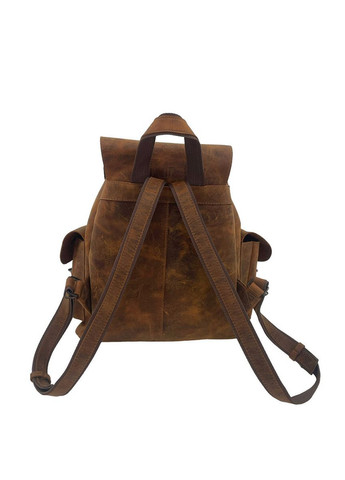 Рюкзак кожаный коричневый VOLMAS (292585489)