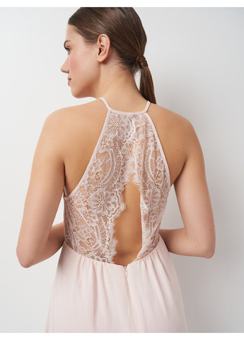 Рожева кежуал сукня H&M однотонна