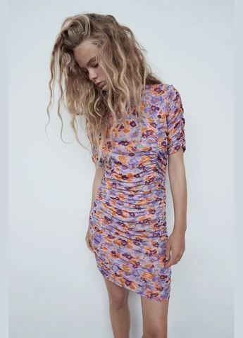 Фіолетова сукня літо,фіолетовий-кольоровий, Zara