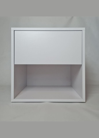 Прикроватная тумба 600х400х400мм Белая с выдвижным ящиком и открытой полкой No Brand Artus Room Open (335418718)