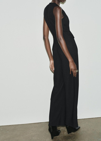 Комбинезон Zara однотонный чёрный