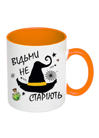 Чашка с принтом "Ведьмы не стареют" 330мл ( ) (19759) No Brand (312486944)