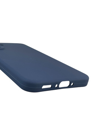 Чехол для Galaxy A36 5G (SM-A366U) силиконовый с микрофиброй на самсунг а36 5г темно-синий Samsung (366387162)