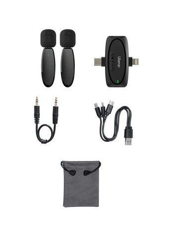 Мікрофон бездротовий 3в1 iPhone/Android/камера подвійний 50м V6 kr Ulanzi (304530503)