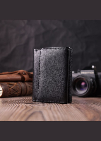 Шкіряний жіночий гаманець з монетницею 22506 Чорний st leather (306881526)