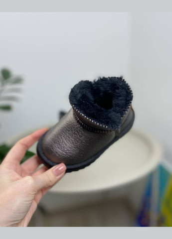 Бронзовые угги детские бронзовые 1153 No Brand