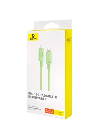 Кабель Baseus Habitat Series Type-C to iP 20W 2m нейлон Натуральный Зеленый No Brand (402843541)