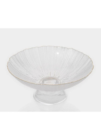 Фруктовниця HP-19-46-1 скляна 25 см Напівпрозора Yiwu (363319917)