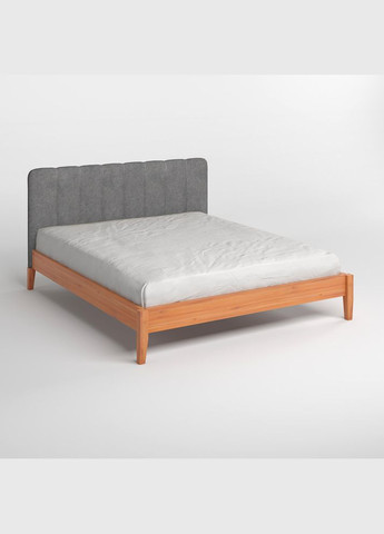 Односпальная деревянная кровать Лондон ДК /Аляска 93 (Серый) Б1 70х190 см (MBG-6571) Mebigrand (366085173)