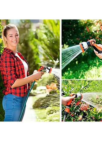 Пистолет распылитель на шланг для полива с переходниками 4 штуки 10 режимов распыления воды 16×12×6.5 см (480282-Prob) Unbranded (332880871)