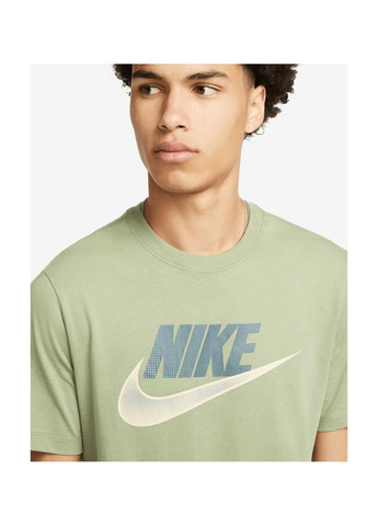Зелена футболка чоловіча nsw futura tee green Nike