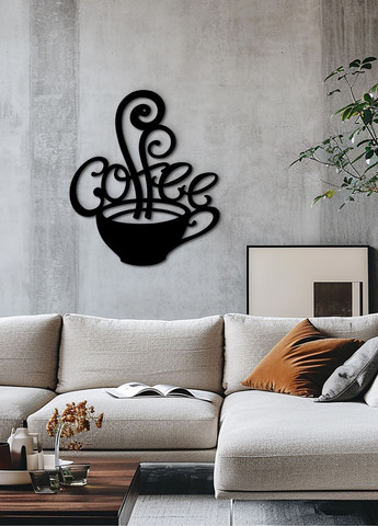 Сучасна картина на кухню, декоративне панно з дерева "Філіжанка кави", стиль мінімалізм 20х23 см Woodyard (291843112)