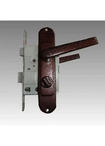 Замок врізний ЗВ4-АМ лівий з циліндром коричневий Тандем (370290012)