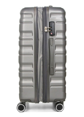 Валіза Франція середня M сіра 66х43х26(+5)см/75л/3.7кг/ 628 WORLDLINE (324802362)