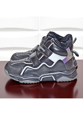 Демісезонні утеплені черевики на липучках хайтопи на флісі для хлопчика Вістеп Weestep (360805069)