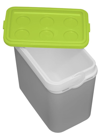 Ізотермічний контейнер Adriatic 12 л сірий із салатовим термобоксом для їжі та напоїв з термоізоляцією ProDobro (367266425)