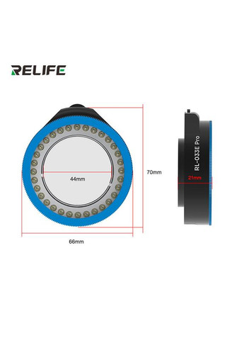 Подсветка для микроскопа RL-033E Pro светодиодная/поляризационная/USB 5В/32 диоды Relife (369609007)