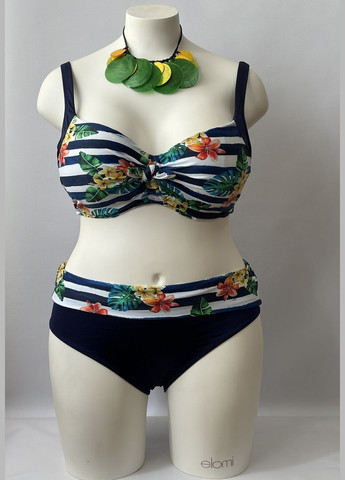 Синій літній купальник роздільний 6671-6676 роздільний, балконет Fantasie Porto