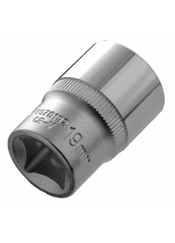 Насадка шестигранна коротка 1/2" 19мм CrV (6070192) Ultra (386513387)
