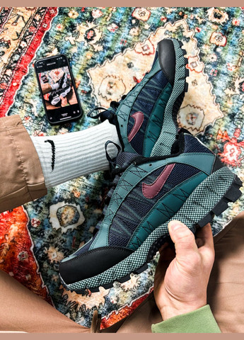 Синие демисезонные кроссовки мужские nike air humara qs 'faded spruce' | найк аир хумара синие No Brand