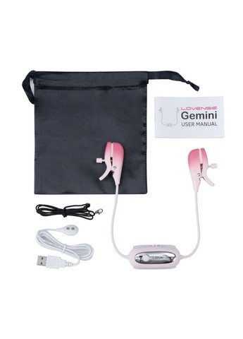 Смарт-вібратор для грудей Lovense Gemini, регулювання стискання соска, можна носити No Brand (366879430)