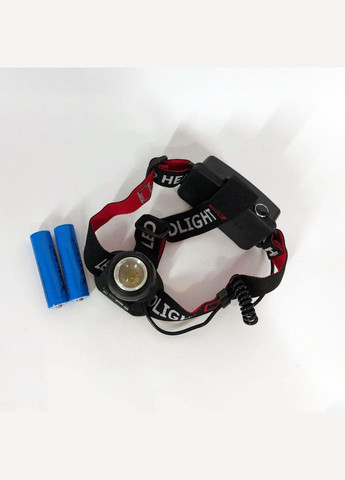 Фонарь налобный светодиодный водонепроницаемый с 2 аккумуляторами BL-T06B-P90, головной фонарик Bailong (364663643)