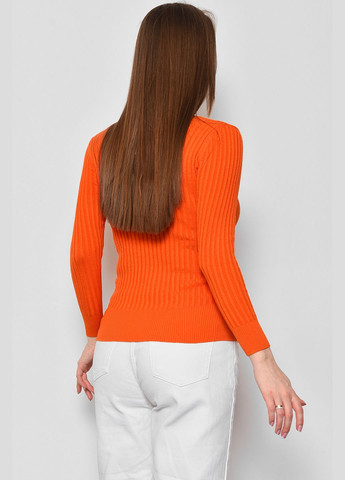 Помаранчевий демісезонний кофта жіноча помаранчевого кольору пуловер Let's Shop