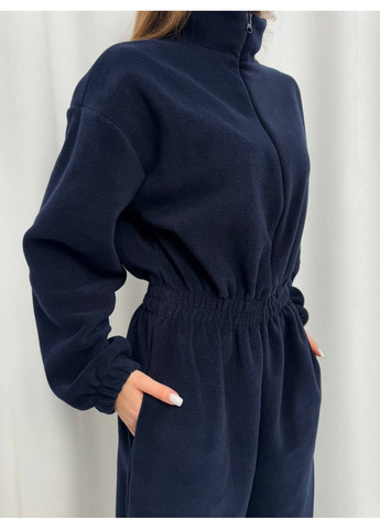 Женский флисовый комбинезон Osoblyva комбинезон-брюки тёмно-синий