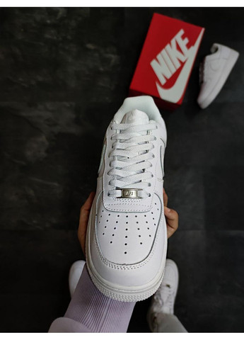 Белые демисезонные кроссовки мужские nike air force 1 white x lumen 2 найк аир форс 1 премиум No Brand