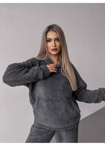 Теплый костюм «Teдди» 🧸 кофта с капюшоном и карманом кенгуру No Brand (369249462)