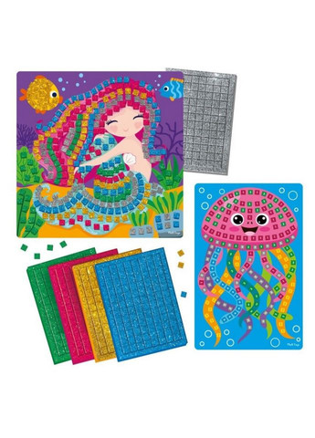 Набір для творчості зі блискучою мозаїкою "Русалонька та Медуза" VT4511-13 Vladi toys (317308888)