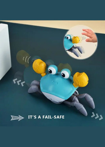 Детская интерактивная игрушка Танцующий краб на аккумуляторе, со звуковыми эффектами Green зеленый UKC (301536686)